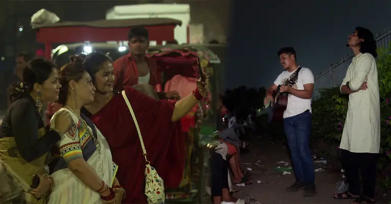 নববর্ষ উদযাপনে রাতেও উৎসব মুখর ছিল নগরী